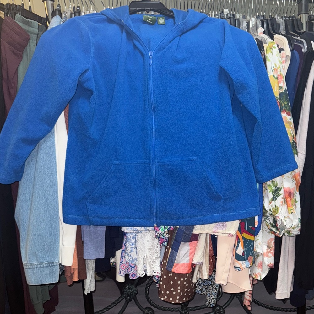 Mountain Lake Vibrant Blue Kids Hoodie